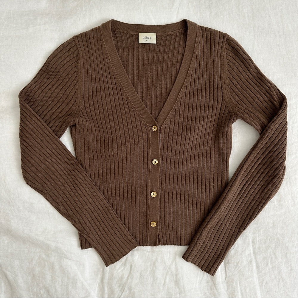 Wilfred brown cardigan